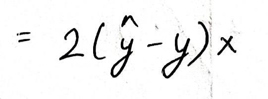 Partial derivative of L wrt m